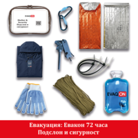 Комплект за евакуация Евакон 72 часа, при земетресения, пожари, войни, бедствия