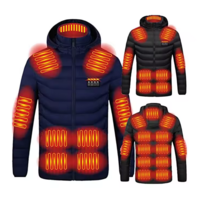 Мъжко яке с 16 нагряващи зони - синьо