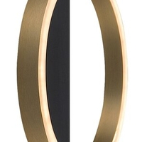 Модерен LED стенен аплик 15W с топло бяла светлина – черен и златен