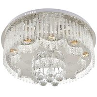 Модерен кристален LED полилей хром с дистанционно управление