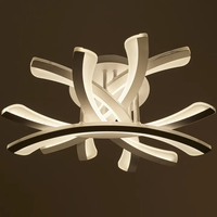 Бял LED полилей 120W с дистанционно