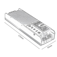 Универсален LED драйвер за релсово осветление – 100W, 230V, алуминиев корпус в черен цвят