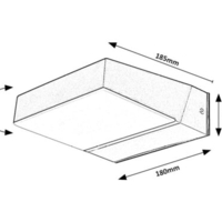 Външен LED аплик Laxa 14W – елегантно осветление с регулируема светлина