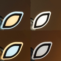 Модерен LED полилей със smart управление – черен