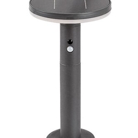 Соларен LED градински стълб с датчик за движение, 10W, 4000K, антрацит, IP44