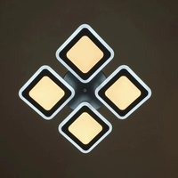 Модерен LED полилей със smart управление в черен цвят