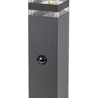 Интелигентен външен стълб Ankara E27 със сензор за движение – антрацитен дизайн и IP44 защита