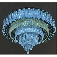 LED полилей 50W,хром, метал и кристал, RGB, дистанционно управление