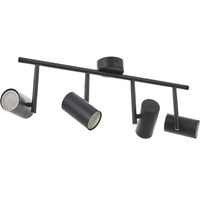 Спот за таван черен GU10 с подвижни тела 4 тела