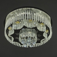 Голям кристален LED полилей хром с дистанционно