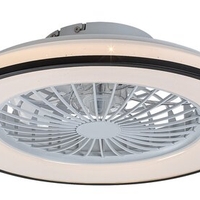 Мултифункционален LED таванен плафон с вентилатор, звезден ефект и регулируема цветна температура