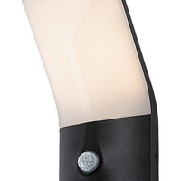 Външен LED аплик Tolna 10W с топло бяла светлина, PIR сензор и IP54 защита