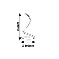Елегантна настолна LED лампа в сив цвят – 3500K–4500K, 200 lm