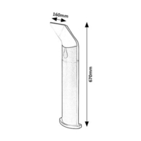 Външна LED  стълб Tolna 10W с топло бяла светлина и IP54 защита