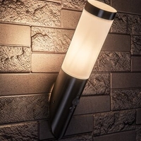 Модерен външен аплик Inox Torch E27 със сензор за движение – стилно фасадно осветление с IP44 защита