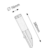 Модерен външен аплик Inox Torch E27 със сензор за движение – стилно фасадно осветление с IP44 защита