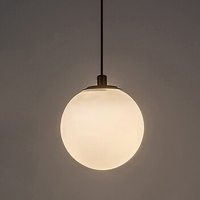 LED висящо релсово осветление – 5W, топло бяло 3000K, черен алуминий и стъклен абажур