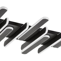 Модерен LED  плафон 46W с регулируема цветна температура – черен