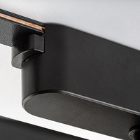 Смарт LED релсов спот – 9W, регулируема цветна температура 2700–5500K, Wi-Fi управление, черен алуминий