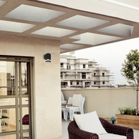 Модерен външен аплик Sintra в мат-черно и IP44 защита