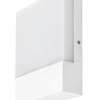 Модерен бял LED аплик Gimone 10W – елегантно вертикално фасадно осветление