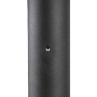 Градински стълб Teplice E27 със сензор – модерно външно осветление с кафяв прозиращ абажур и IP44 защита