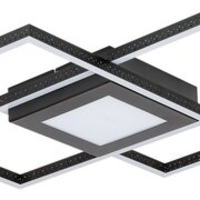 Модерен LED плафон 40W – матово черен, естествено бяла светлина  Стилен и функционален LED плафон 40W с изчистен модерен дизайн в матово черно.