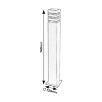 Външен стълб Ankara E27 с IP44 защита