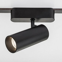 Смарт LED релсов спот – 9W, регулируема цветна температура 2700–5500K, Wi-Fi управление, черен алуминий