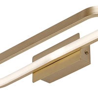 LED осветително тяло за баня 15W, IP44, 4000K, матирано злато