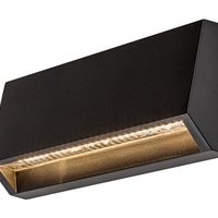 Компактен черен LED аплик Ibar 3W – модерно фасадно осветление с топла светлина