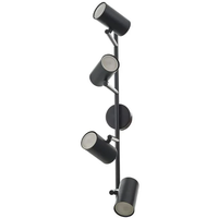 Спот за таван черен GU10 с подвижни тела 4 тела