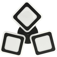 Модерен LED полилей със smart управление в черен цвят