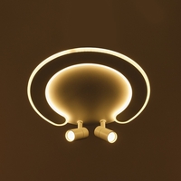 Smart LED таванен плафон 80W – елегантен бял дизайн и подвижни рамена