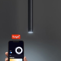 Смарт LED висящо релсово осветление – 5W, регулируема цветна температура 2700–5500K, Wi-Fi, черено