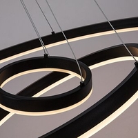 Модерен LED полилей Isaure – 100W, CCT 3000K–6500K, димируем, с дистанционно