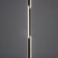 Модерен LED лампион 33W с регулиране на цветната температура – черен