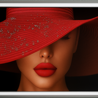 Дамата с червената шапка