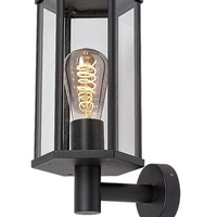 Класически външен аплик Dubrovnik E27 – елегантно фасадно осветление с прозрачно стъкло и IP44 защита