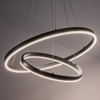 Модерен LED полилей Isaure – 80W, CCT 3000K–6500K, димируем, с дистанционно