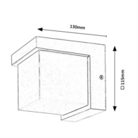 Модерен бял LED аплик Andelle 10W – стилно външно осветление с топла светлина