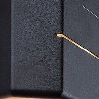 Модерен черен квадратен LED аплик Lippa – компактно фасадно осветление 6W