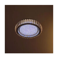 LED таванен плафон с кристал 120W с дистанционно – Злато