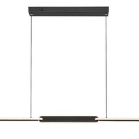 Модерен висящ LED полилей 36W с регулируема цветна температура – черен