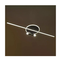 Smart LED таванен плафон 46W – модерен черен дизайн и регулируема светлина