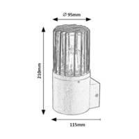 Модерен външен аплик Haren E27 – елегантно фасадно осветление с IP54 защита