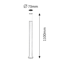 Модерен външен стълб Black Torch E27 – изчистено и стилно градинско осветление с IP44 защита