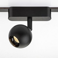 Модерен LED релсов спот – 5W топло бяло 3000K, стилен черен алуминий