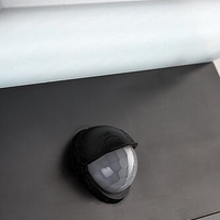 Интелигентен черен LED аплик Zaragoza 9W – сензорно външно осветление с регулируема цветна температура