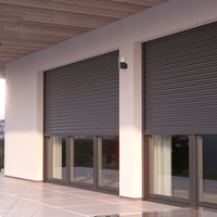 Стилен външен аплик Loanda E27 – модерно фасадно осветление с кафяв прозиращ абажур и IP44 защита